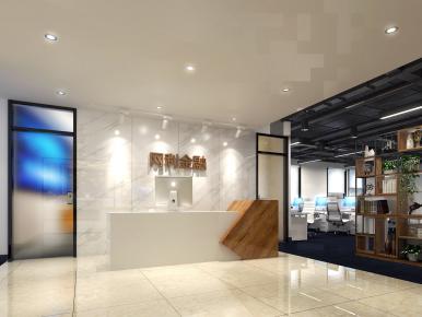 1200平米網(wǎng)利金融辦公室裝修工程