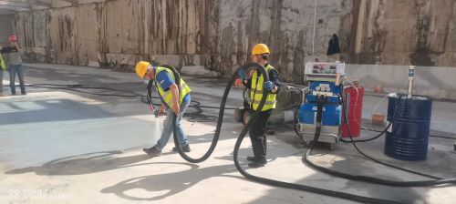 聚脲噴涂設備隧道地坪防水施工